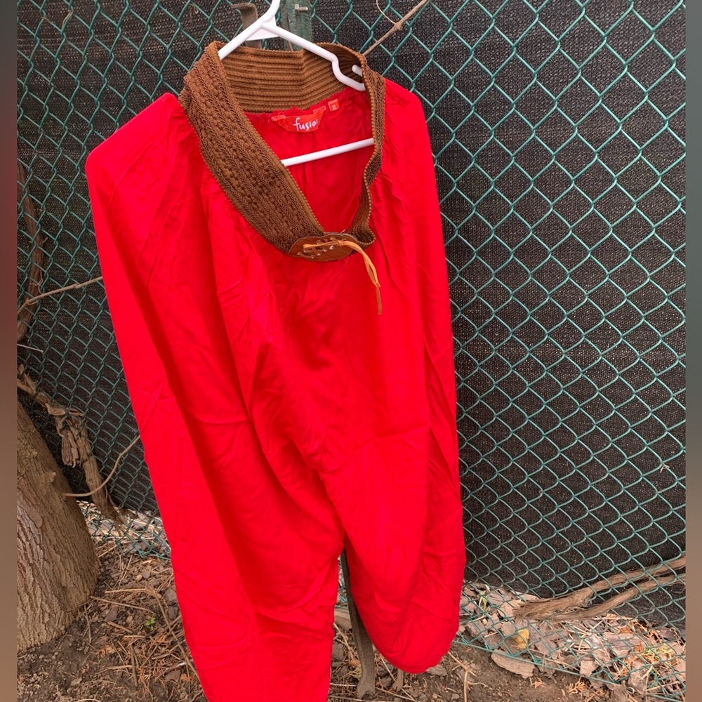Red palazzo pants - Picture 3 of 5